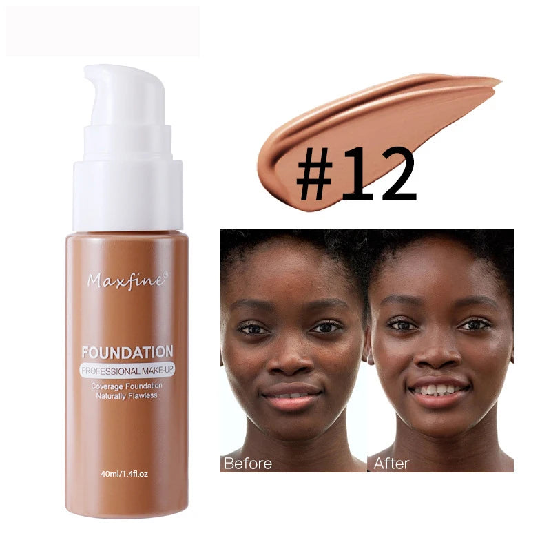 Long-lasting Waterproof Liquid Foundation - High Coverage