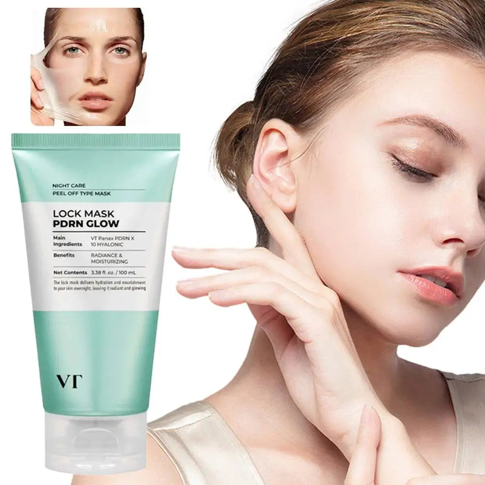 Máscara Facial Coreana VT Iluminadora Peel-Off Sem Enxaguar – Lifting Firmeza Anti-Rugas Anti-Idade Reparação Noturna Hidratante Rejuvenescedor