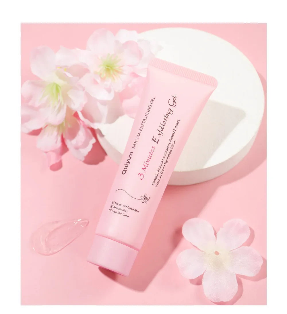 Gel exfoliante facial Sakura: hidratante y nutritivo para una piel radiante