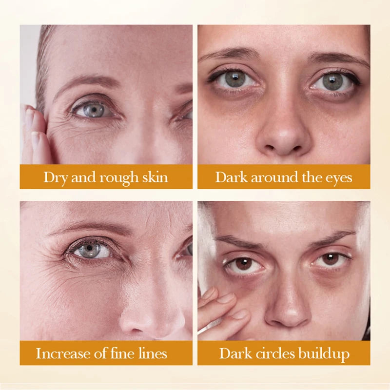 Kit BIOAQUA Cúrcuma 4 Peças - Sérum Anti-Idade Creme Olhos Anti-Acne Hidratante Iluminador