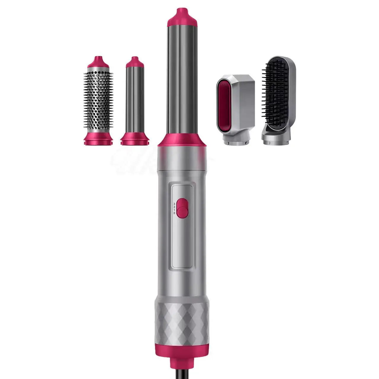 Secador de pelo profesional 5 en 1 | 1000 W | Cepillo alisador térmico | Plancha rizadora y voluminizadora | Kit completo de peinado