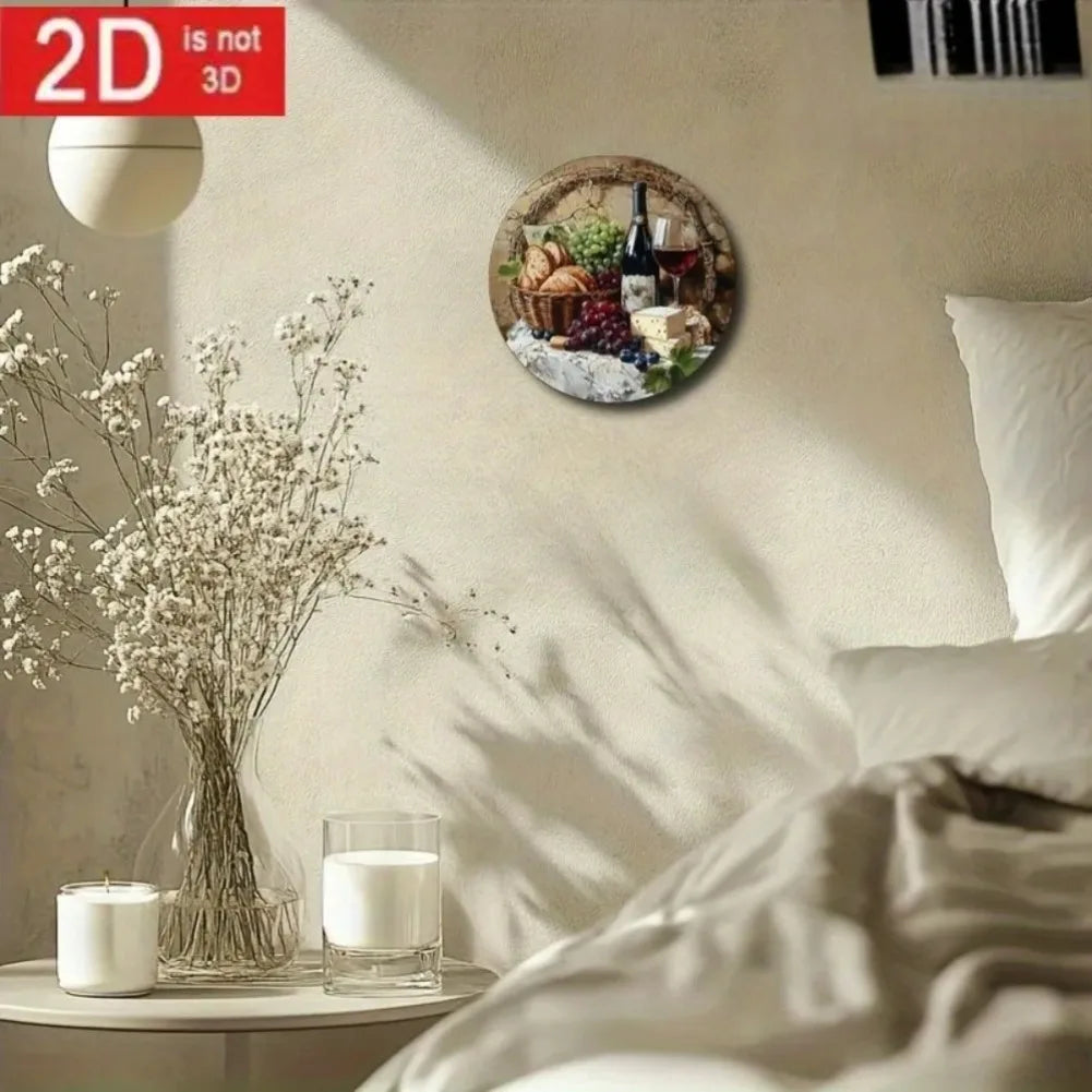 Decoração Metal Tema Vinho – Arte Parede Bar Cozinha Café Casa Presente Enófilo