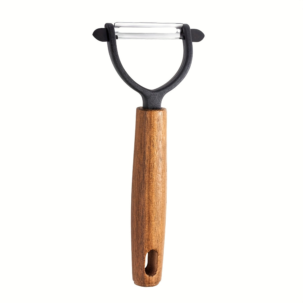 Stainless Steel Vegetable Peeler with Camphor Wood Handle – Multipurpose Peeler for Fruits and Vegetables, Ergonomic and Durable Grater and Slicer for Potatoes, Carrots, and Cucumbers