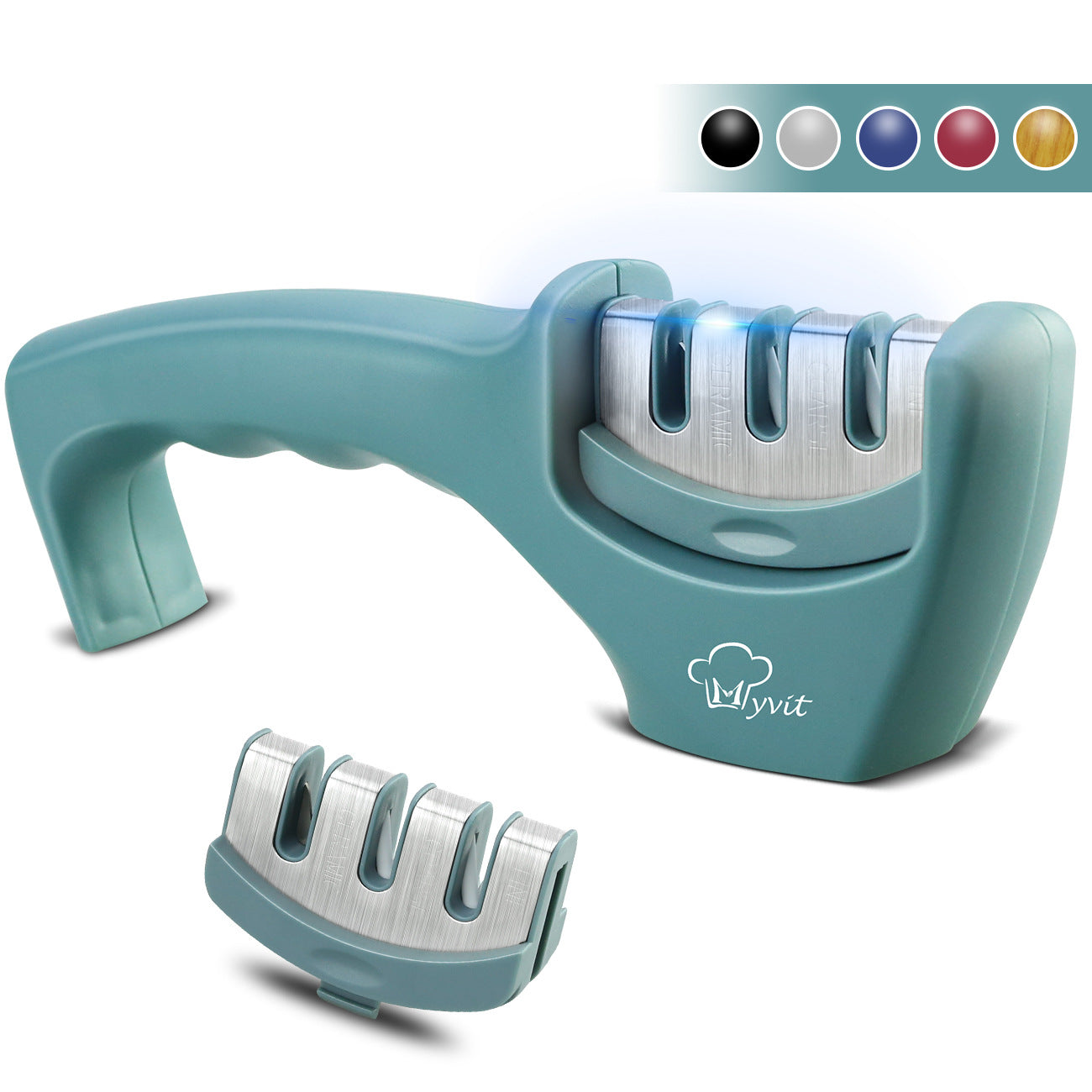 Afiador de Facas com Pedra de Aço Tungstênio e Diamante para Cozinha