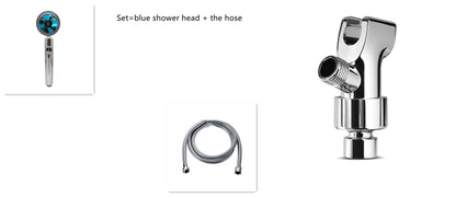 360° Rotating Shower Head – Water Saving, High Pressure, Turbo with Mini Fan, Premium ABS