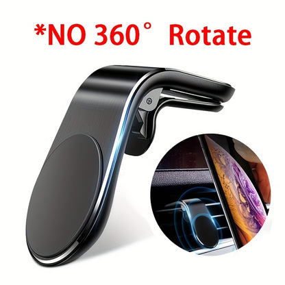 Magnetic Car Phone Holder L-Shaped – Magnetic Smartphone Holder for Automotive Dashboard