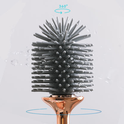 Aokala – Escova Sanitária com Suporte | Conjunto Elegante para Casa de Banho com Cabo Longo Ergonómico | Acessório Moderno e Durável para Limpeza Profunda | Ótima Opção de Presente de Natal ou Halloween – Preto & Branco