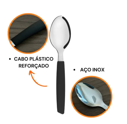 Conjunto Talheres 24 Peças Aço Inox