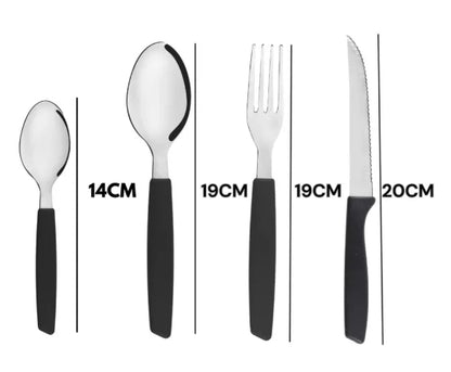 Conjunto Talheres 24 Peças Aço Inox