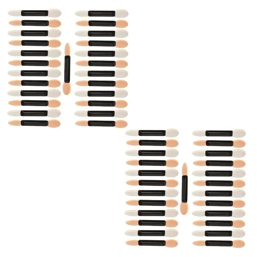 Kit 24 Aplicadores Sombra e Glitter Dupla Face - Esponjas Profissionais para Maquilhagem