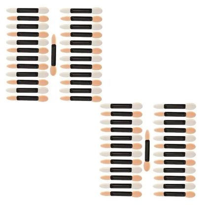 Kit 24 Aplicadores Sombra e Glitter Dupla Face - Esponjas Profissionais para Maquilhagem