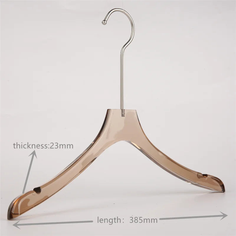 Cabide Acrílico Transparente com Gancho Metálico