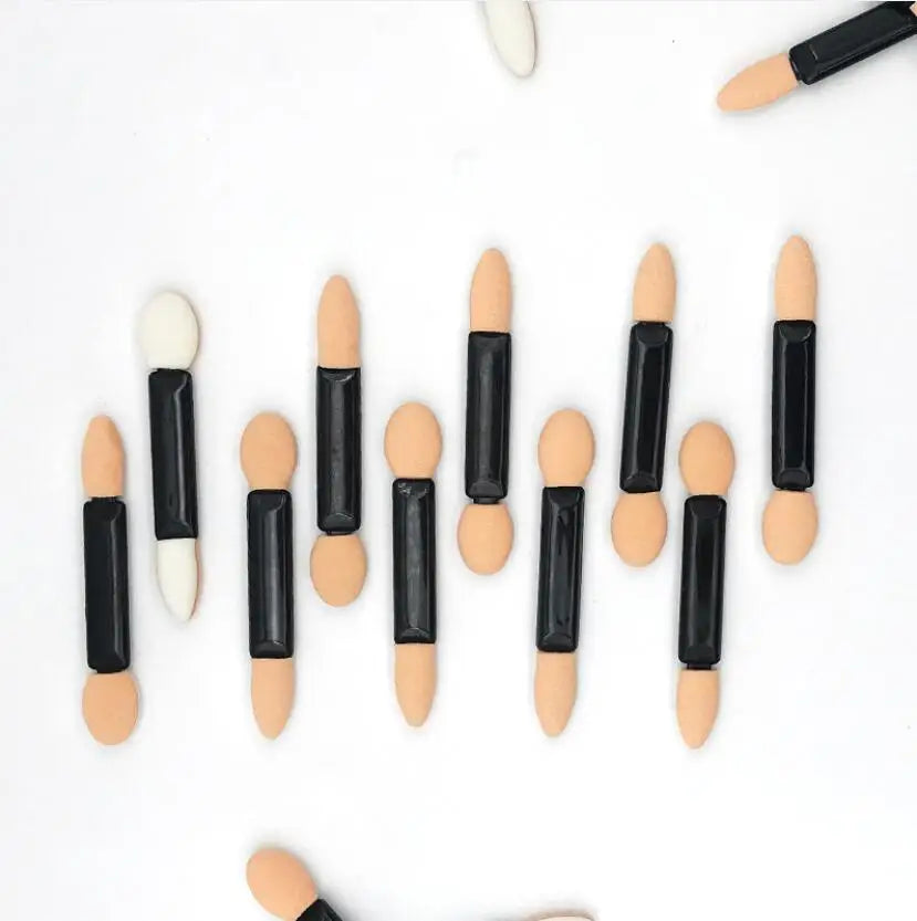 Kit 24 Aplicadores Sombra e Glitter Dupla Face - Esponjas Profissionais para Maquilhagem