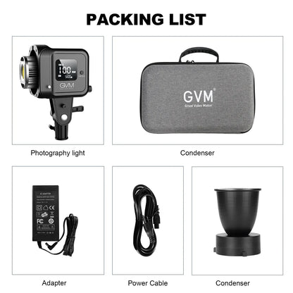 Professional 80W LED Light GVM SD80D - Dimmable Softbox for Photography and Video