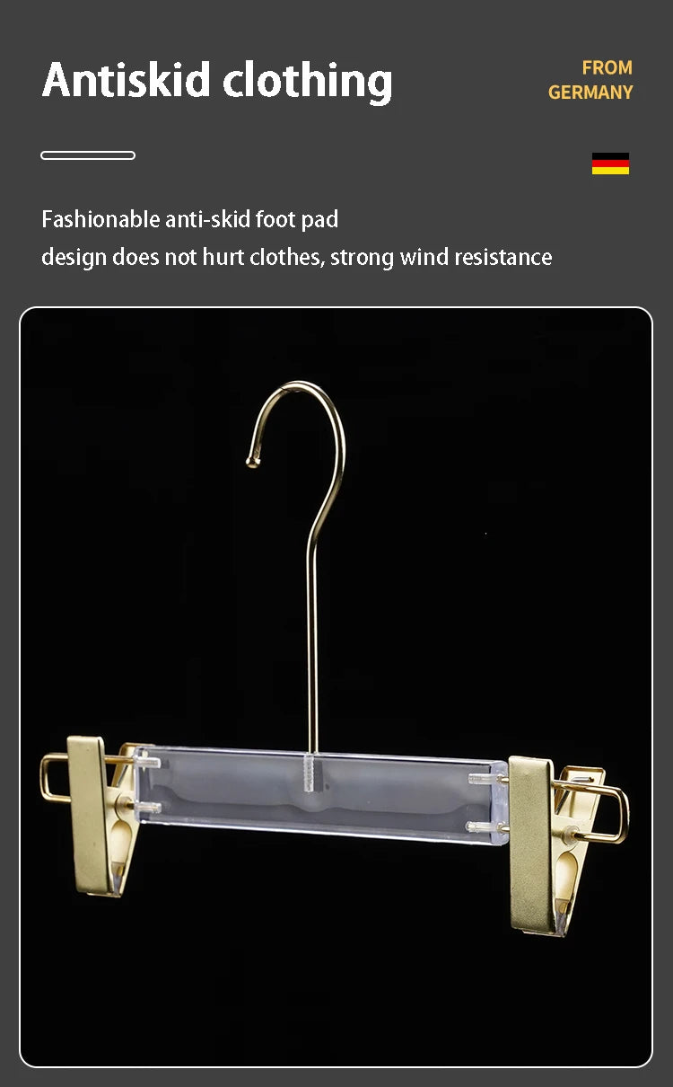 Cabide Acrílico Transparente com Gancho Metálico