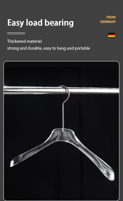 Cabide Acrílico Transparente com Gancho Metálico