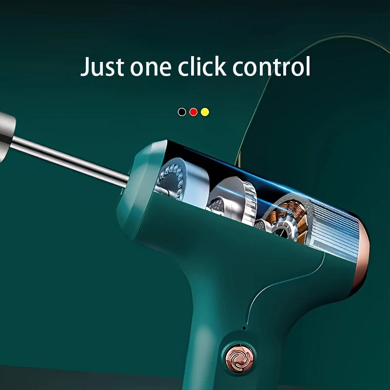 Mixer Manual Elétrico com 6 Lâminas - Batedor Portátil Automático para Cremes e Sobremesas