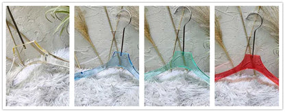 Cabide Acrílico Transparente com Gancho Metálico