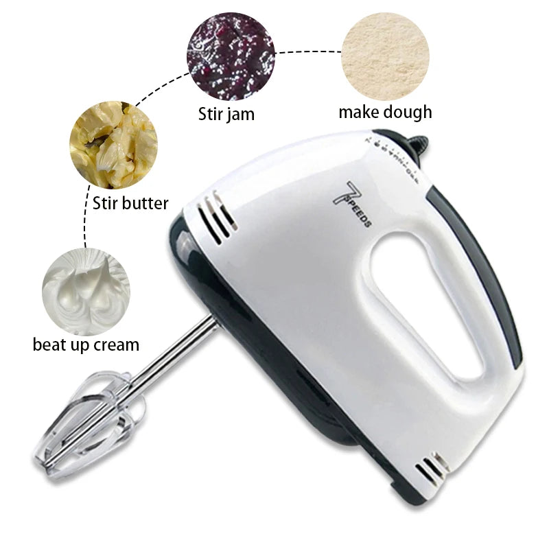 Batedeira Elétrica Sem Fio Recarregável - Manual Portátil para Ovos, Cremes e Massas
