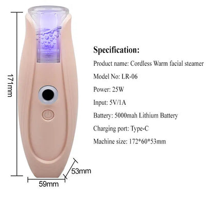 Vaporizador Facial Nano USB Recarregável