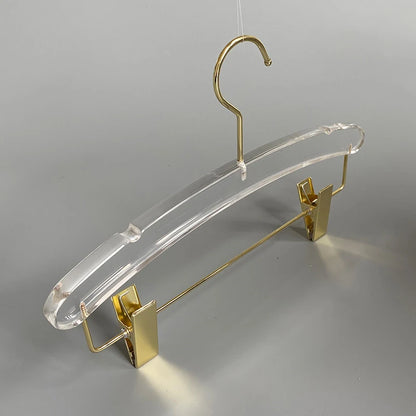 Cabide Acrílico Transparente com Gancho Metálico