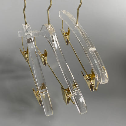 Cabide Acrílico Transparente com Gancho Metálico