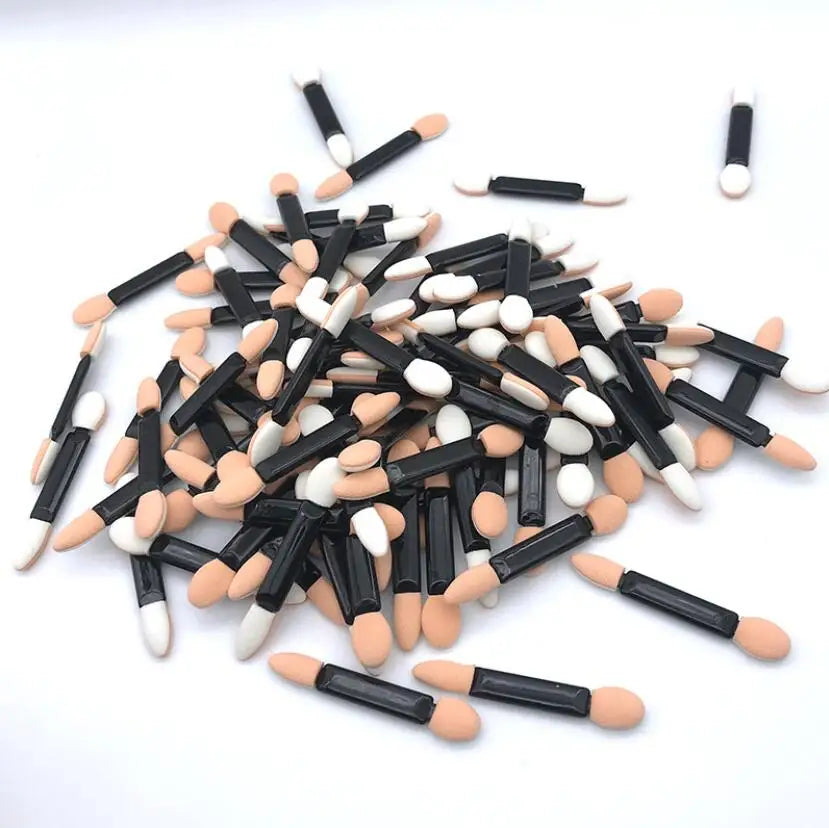 Kit 24 Aplicadores Sombra e Glitter Dupla Face - Esponjas Profissionais para Maquilhagem