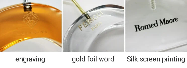 Cabide Acrílico Transparente com Gancho Metálico