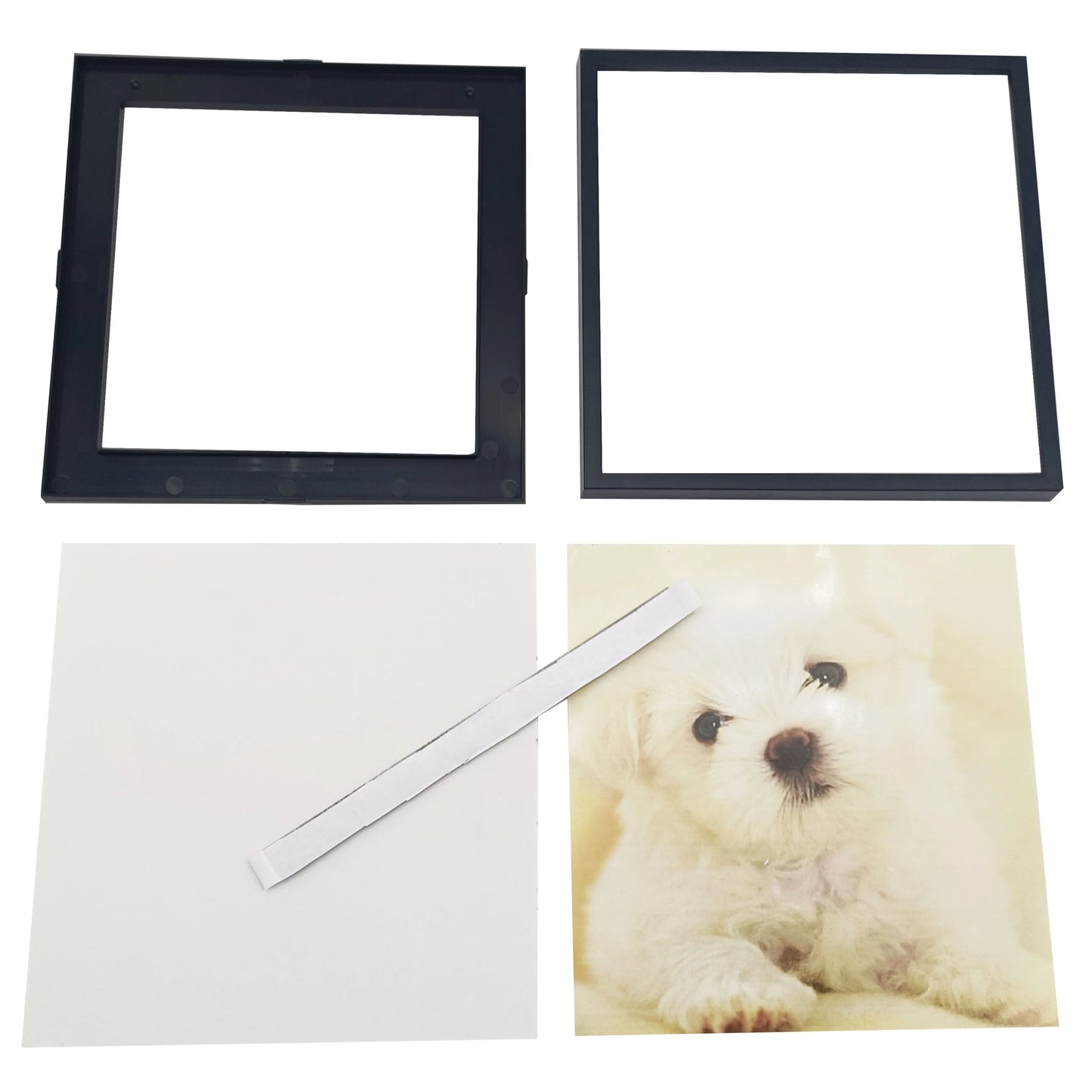 Moldura Sem Pregos 20x20cm - Instalação Instantânea Sem Furos