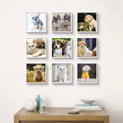 Moldura Sem Pregos 20x20cm - Instalação Instantânea Sem Furos