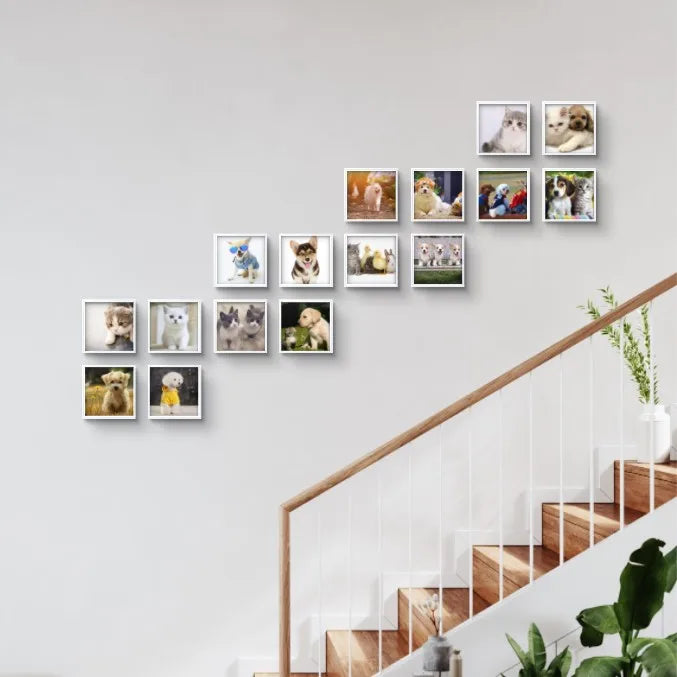 Moldura Sem Pregos 20x20cm - Instalação Instantânea Sem Furos