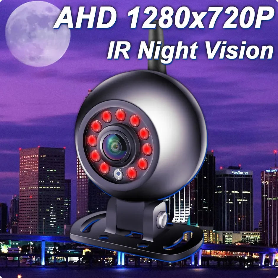 Cámara de visión trasera inalámbrica HD 720P WiFi 5G: visión nocturna para autos y camiones