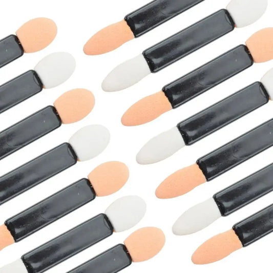 Kit 24 Aplicadores Sombra e Glitter Dupla Face - Esponjas Profissionais para Maquilhagem