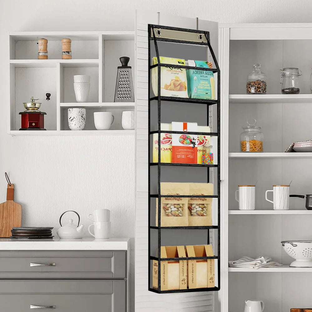 Bolsa de Armazenamento Multifuncional em Tecido – Organizador Suspenso de Múltiplas Camadas para Trás da Porta | Saco Suspenso para Diversos Itens