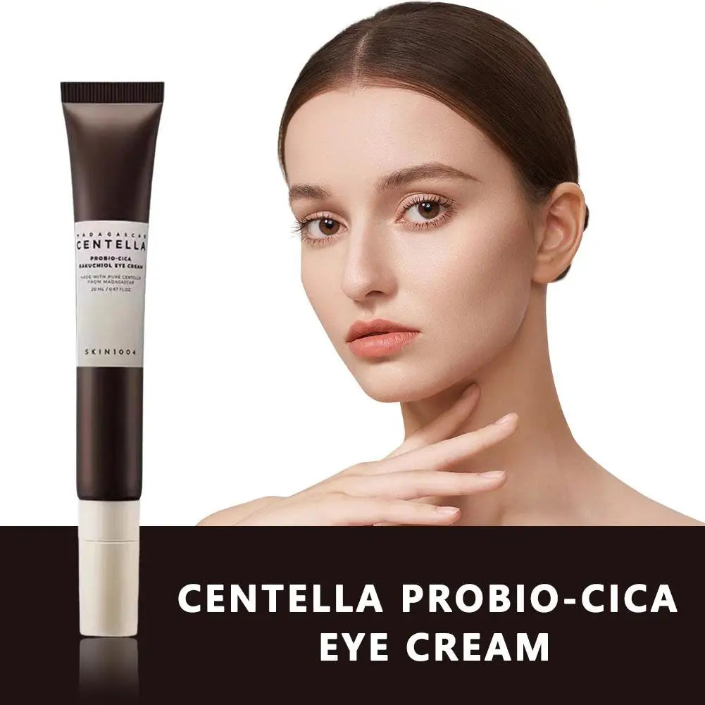 Crema probiótica para ojos con centella asiática (20 ml): antiarrugas, nutritiva, reparadora, reafirmante e hidratante.