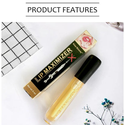 Aceite sérum voluminizador para labios: hidrata, repara líneas de expresión, aumenta la elasticidad, cuidado labial duradero y sensual (5 ml)