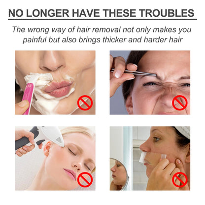 Spray inhibidor del crecimiento del vello: depilación permanente e indolora para piernas, axilas, barba, línea del bikini y piel suave.