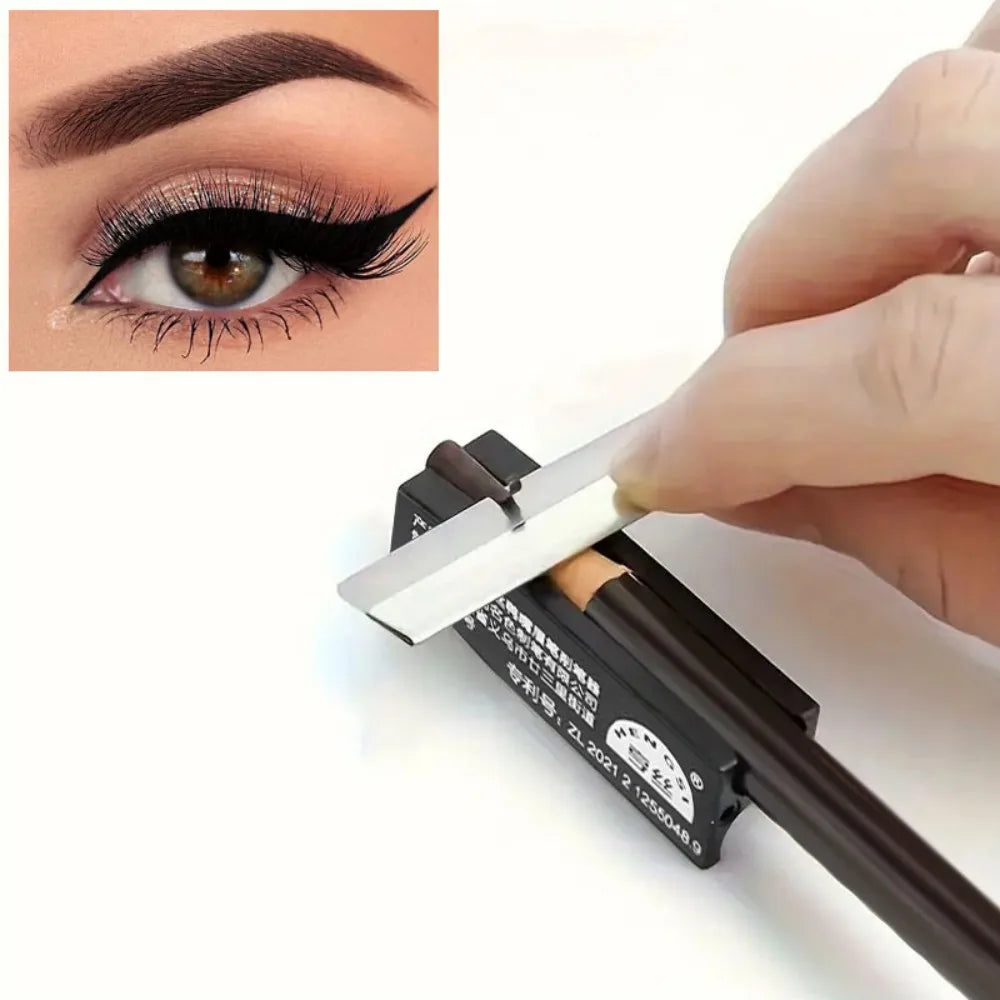 Lápis Sobrancelhas Profissional Micro Afiador – Efeito Longa Duração Ferramenta Escultura Bico Pato