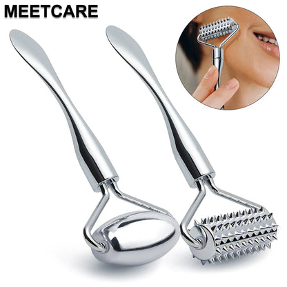 Roller Massageador Facial e Olhos | Anti-Olheiras e Bolsas | Lifting Pescoço | Remoção de Rugas | Rejuvenescimento