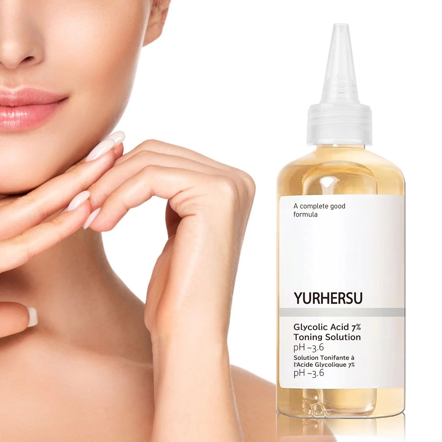 Glycolic Acid 7% Toner – Gentle Formula Nourishes and Hydrates Skin, Refreshing and Non-Sticky, 150ml