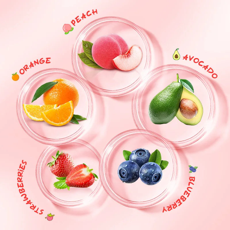 Kit de 5 cremas de manos SADOER Fruit Sorbet: hidratantes, nutritivas e iluminadoras para el cuidado de las manos.