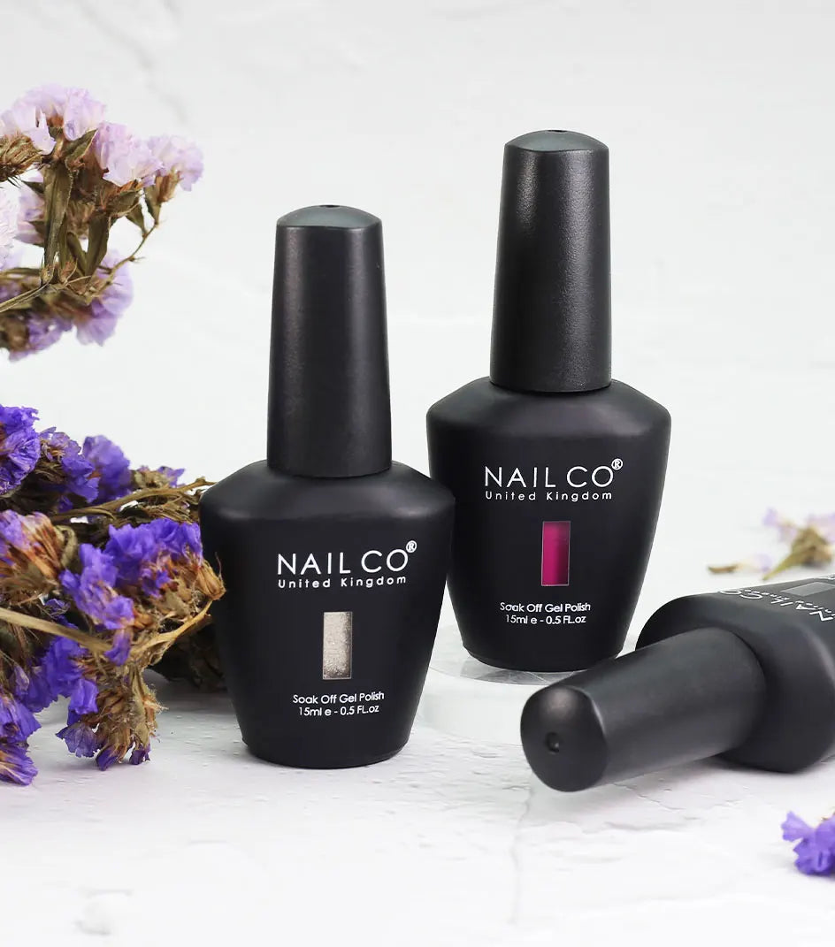 NAILCO Gel Nail Polish 15ml UV/LED Hema/TPO Free – Professional Semi-Permanent Base and Top Coat