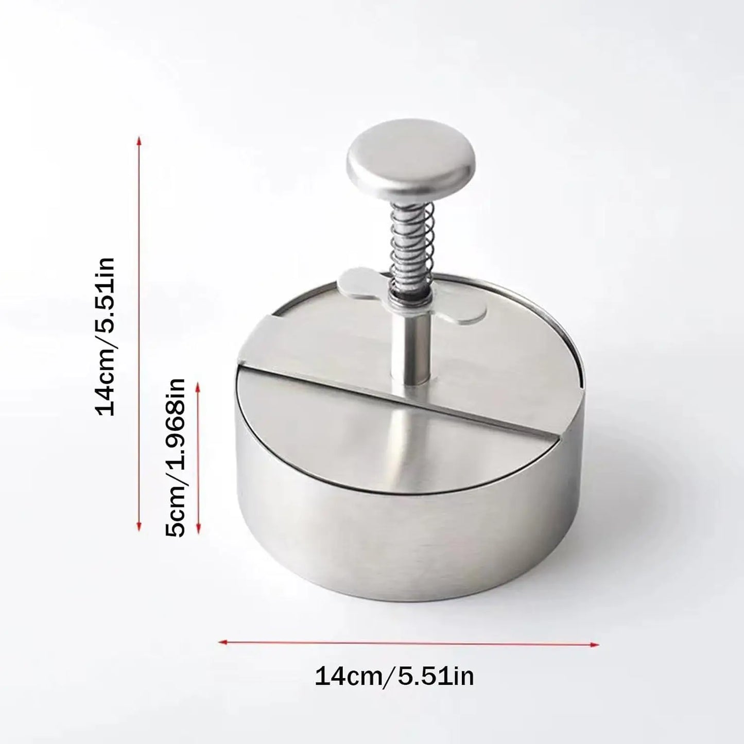 Prensa Hambúrgueres Aço Inox 304 Ajustável