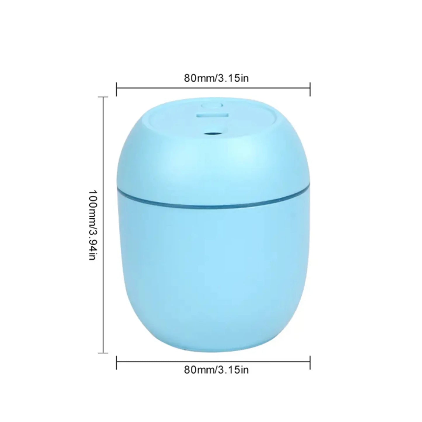 USB Mini Humidifier Essential Oil Diffuser - Notebook with LED for Home and Car