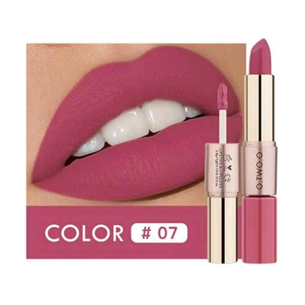 Batom 2 em 1 Matte e Gloss 12 Cores