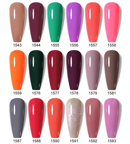 NAILCO Gel Nail Polish 15ml UV/LED Hema/TPO Free – Professional Semi-Permanent Base and Top Coat