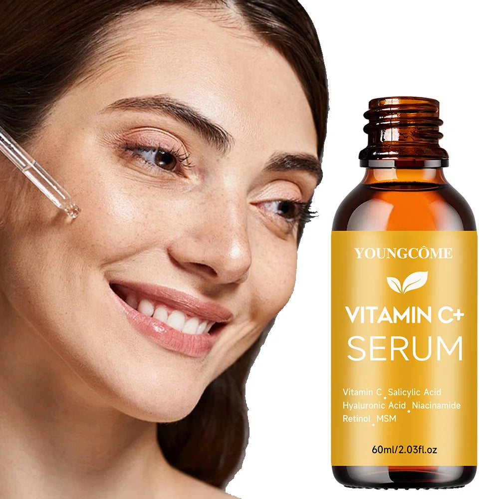Sérum Vitamina C+ Anti-Rugas 60ml - Lifting Firmeza Ilumina Clareia Linhas Finas Anti-Idade