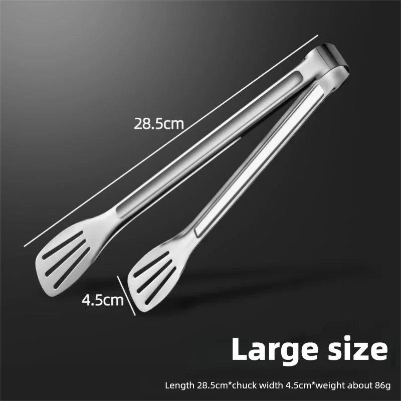 Pinça de Cozinha em Aço Inoxidável | Pinça para Churrasco e Sobremesas | Utensílio Profissional 24cm