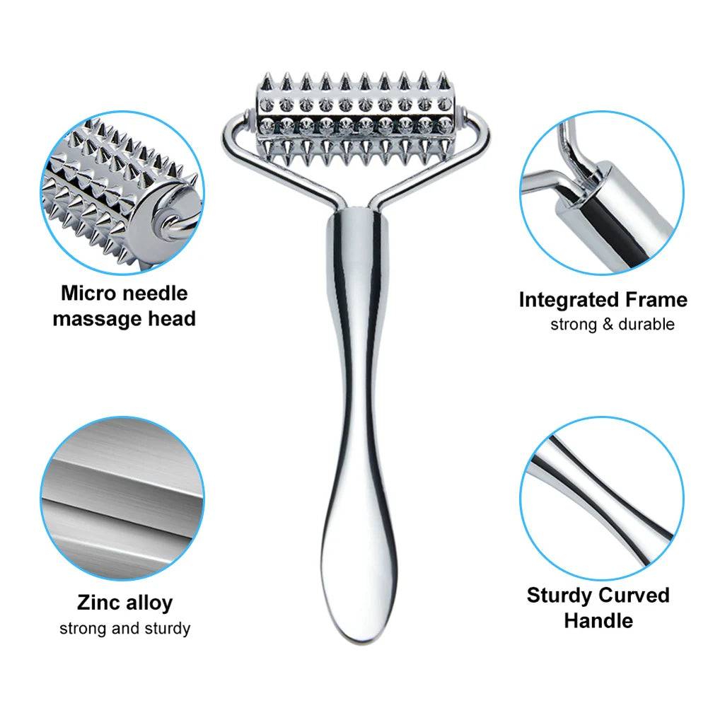 Roller Massageador Facial e Olhos | Anti-Olheiras e Bolsas | Lifting Pescoço | Remoção de Rugas | Rejuvenescimento