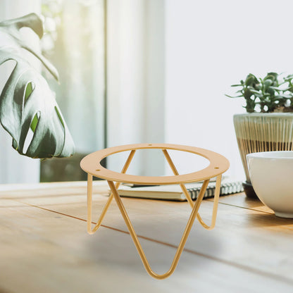 Suporte Base Tabuleiro Metal Expositor – Organizador Ovos Frutas Lanches Cristal Cozinha Casa